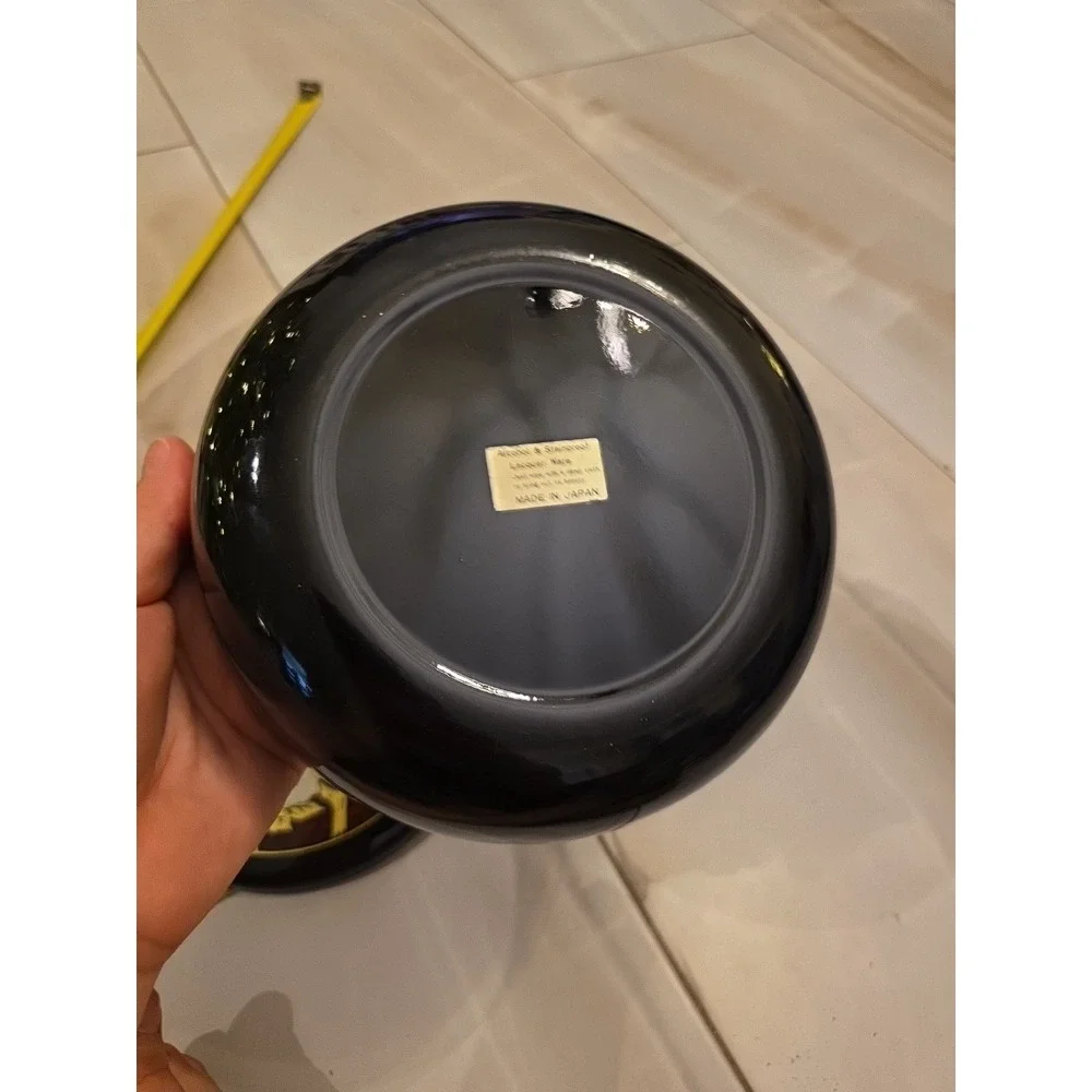 Japanese Lacquerware Bento Box Lazy Susan Floral‎ Design Removable Tray B2
